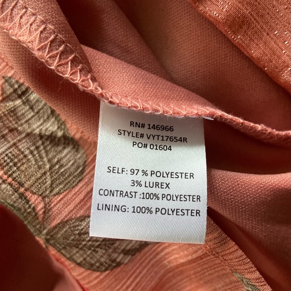 Crystal Doll red floral print maxi dress  SZ  9 - Picture 8 of 11